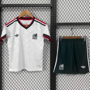 Camiseta de visitante de México para niños del Mundial 2026
