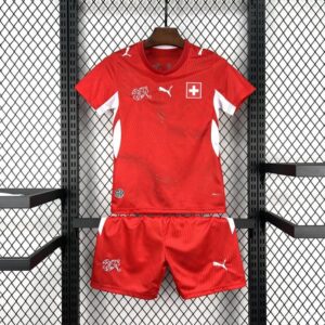 Equipación local de Suiza para niños del Mundial 2026