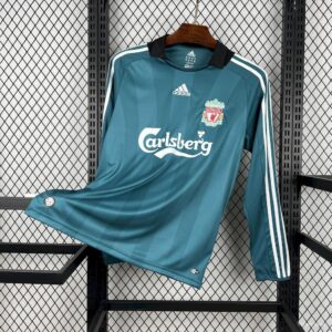 Camiseta retro de manga larga del Liverpool, tercera equipación, temporada 2008/09