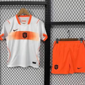Camiseta blanca de visitante de los Países Bajos para niños, 2026