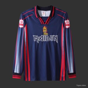 Camiseta retro de manga larga azul marino del West Ham United x Iron Maiden 98/99