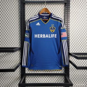 Camiseta azul de manga larga estilo retro de visitante de La Galaxy 11-12