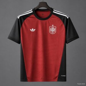 Camiseta de portero de España 2026 color vino/negro