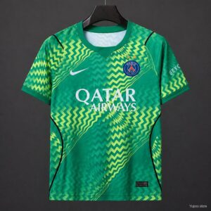 Camiseta de portero verde del PSG/Paris Saint Germain, 2 estrellas, temporada 26/27.