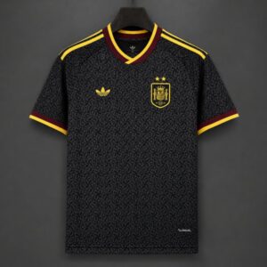 Camiseta de edición especial negra con el trébol de España 2026