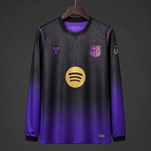 Camiseta de manga larga edición especial Barcelona x Kobe Bryant negra y morada con degradado (26/27)