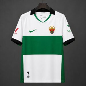 Camiseta verde y blanca del Elche (26/27)